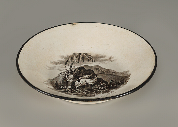 Dish with abolitionist image and poem Slider Image 5